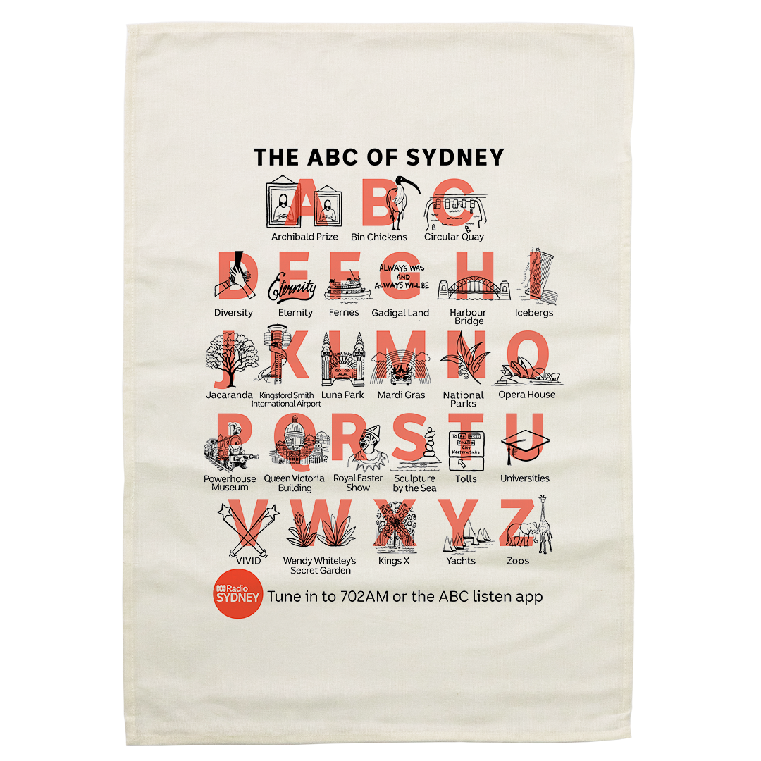 The ABC of Sydney Tea Towel