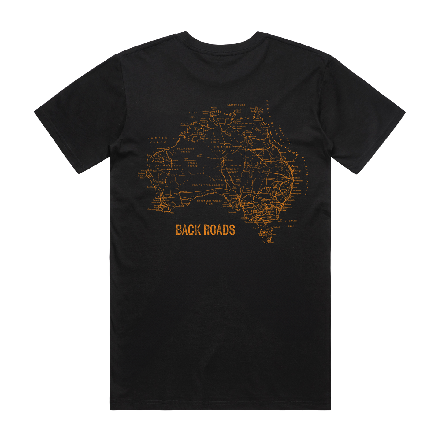 Backroads Pocket Black Tee