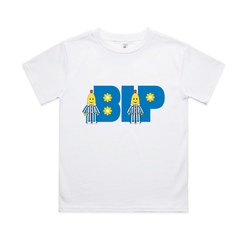 Bananas in Pyjamas Acronym Kids Tee White