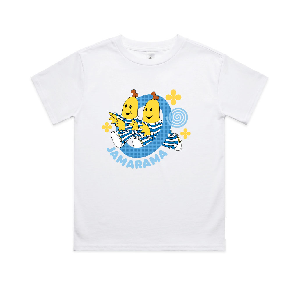 Bananas in Pyjamas Jamarama Kids Tee White