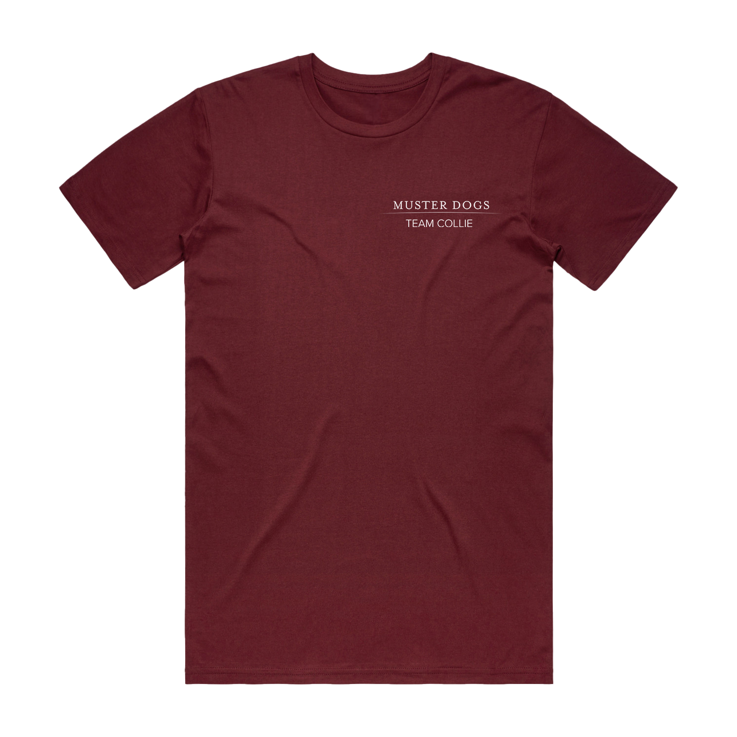 Team Collie Tee - Burgundy