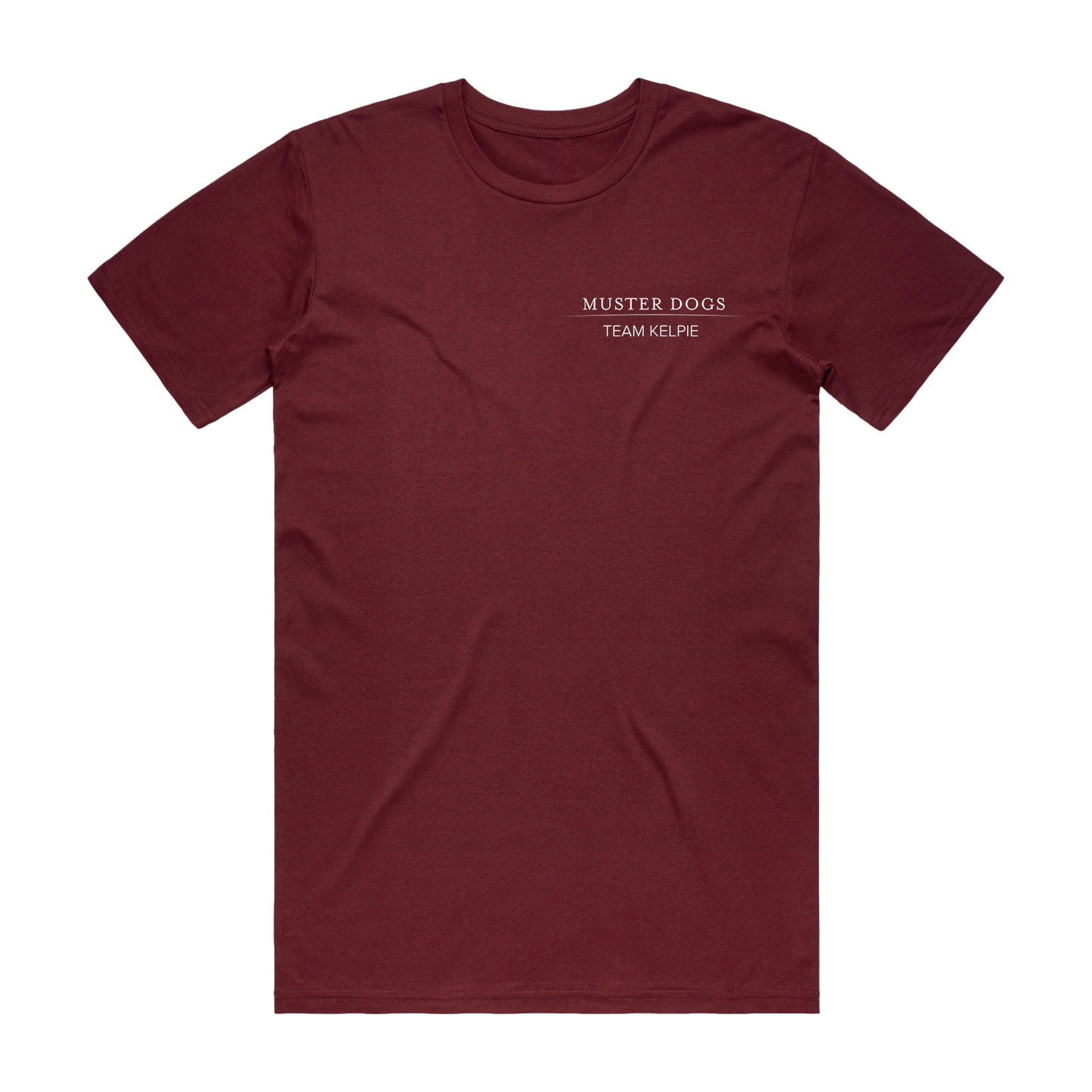 Team Kelpie Tee - Burgundy