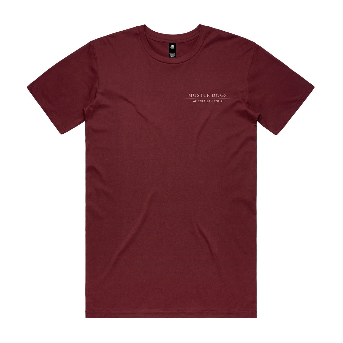 Muster Dogs Tour Tee - Burgundy