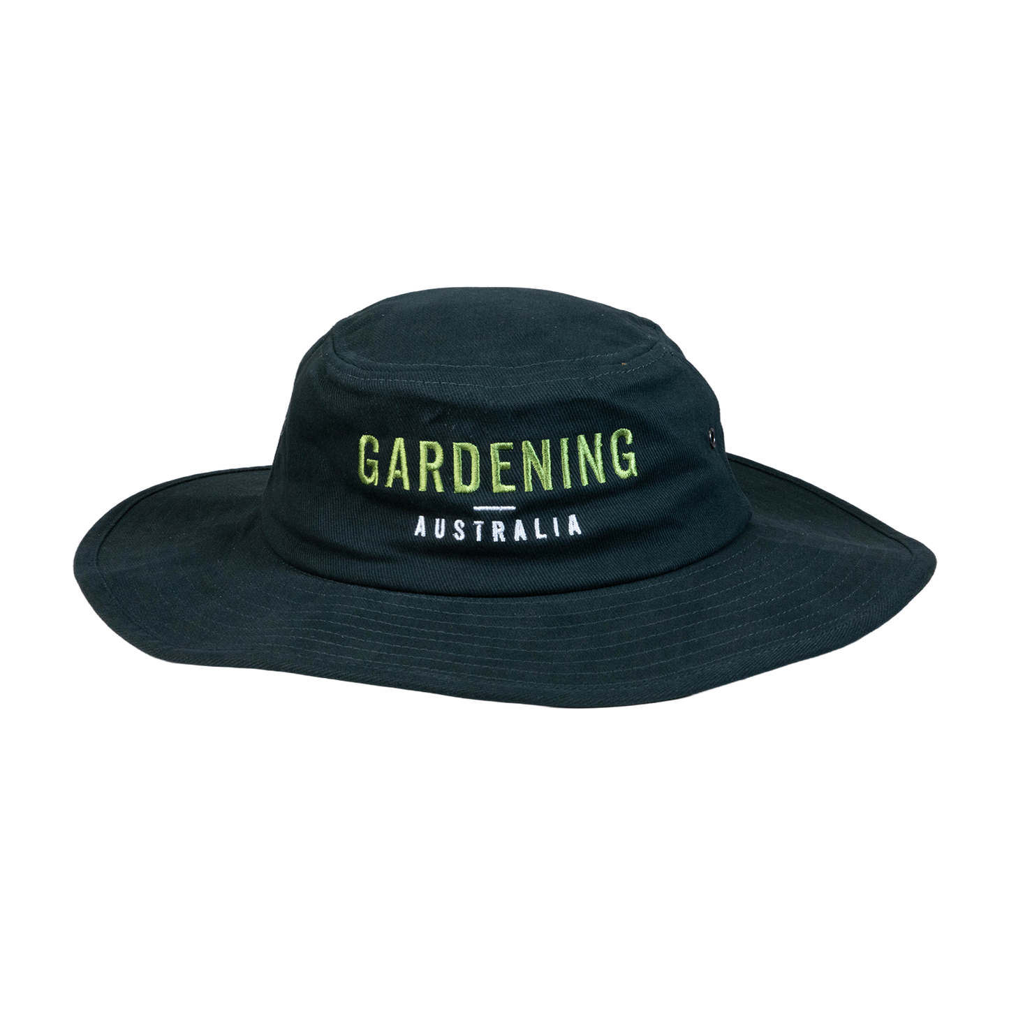 GA Wide Brim Embroidered Hat Green