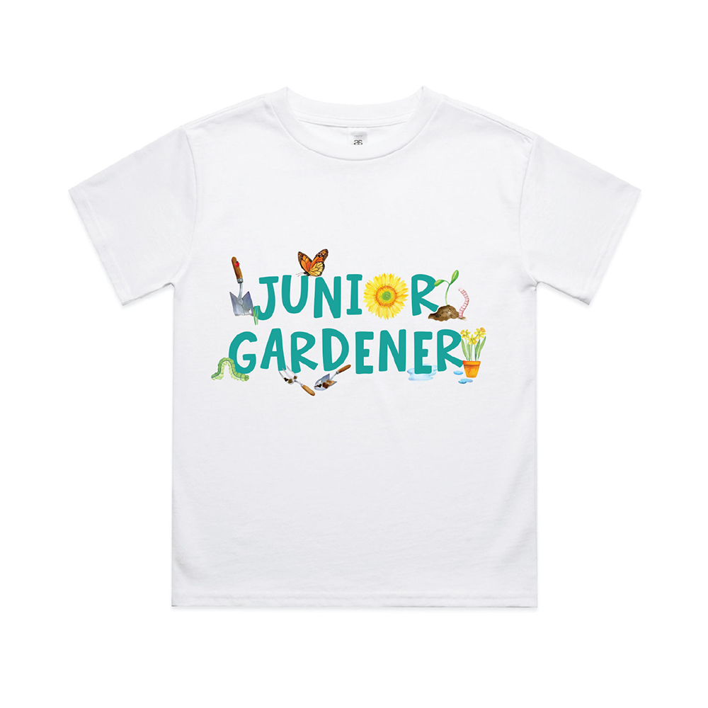 Gardening Australia Junior Gardener Kids Tee White