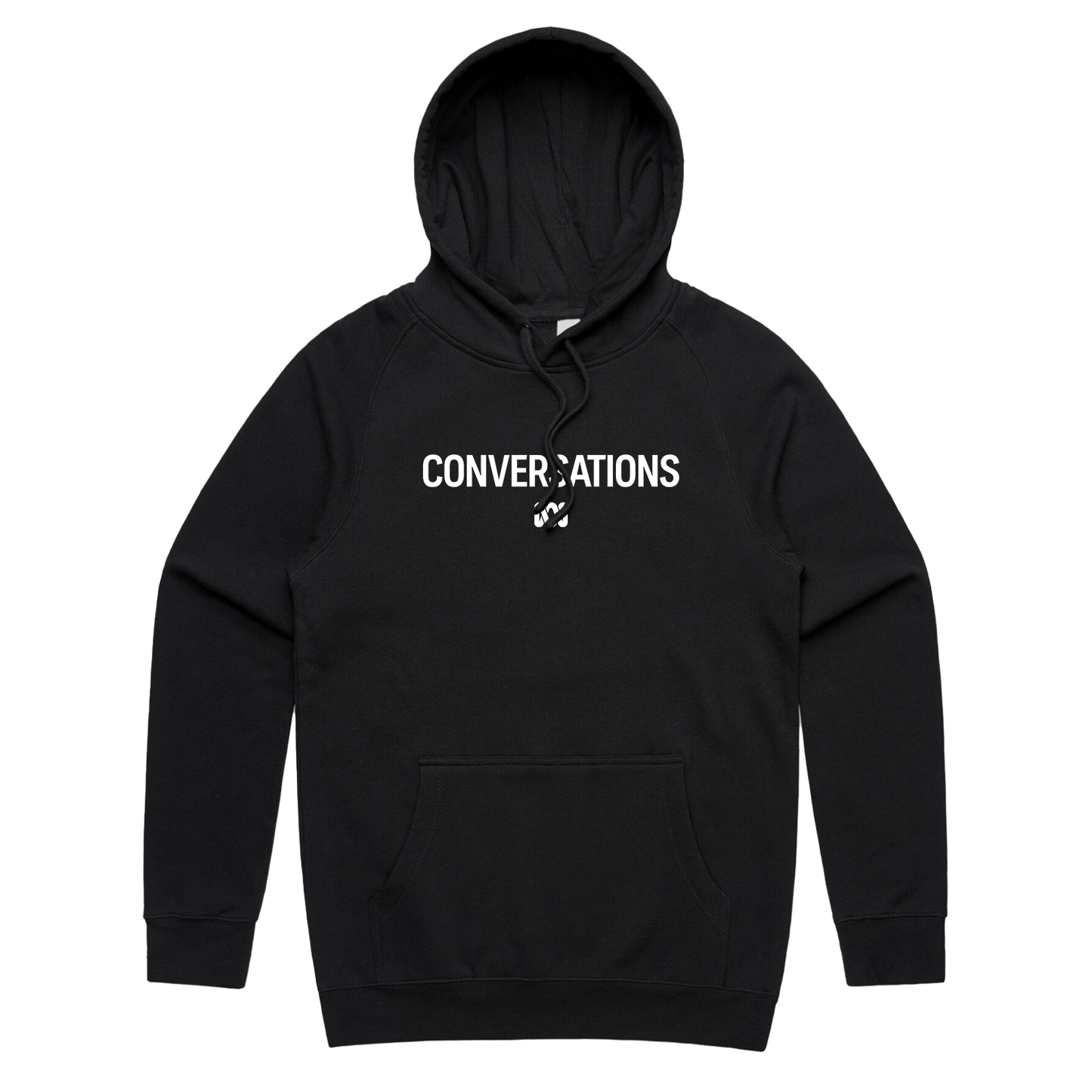 Conversations Title Hoodie Black