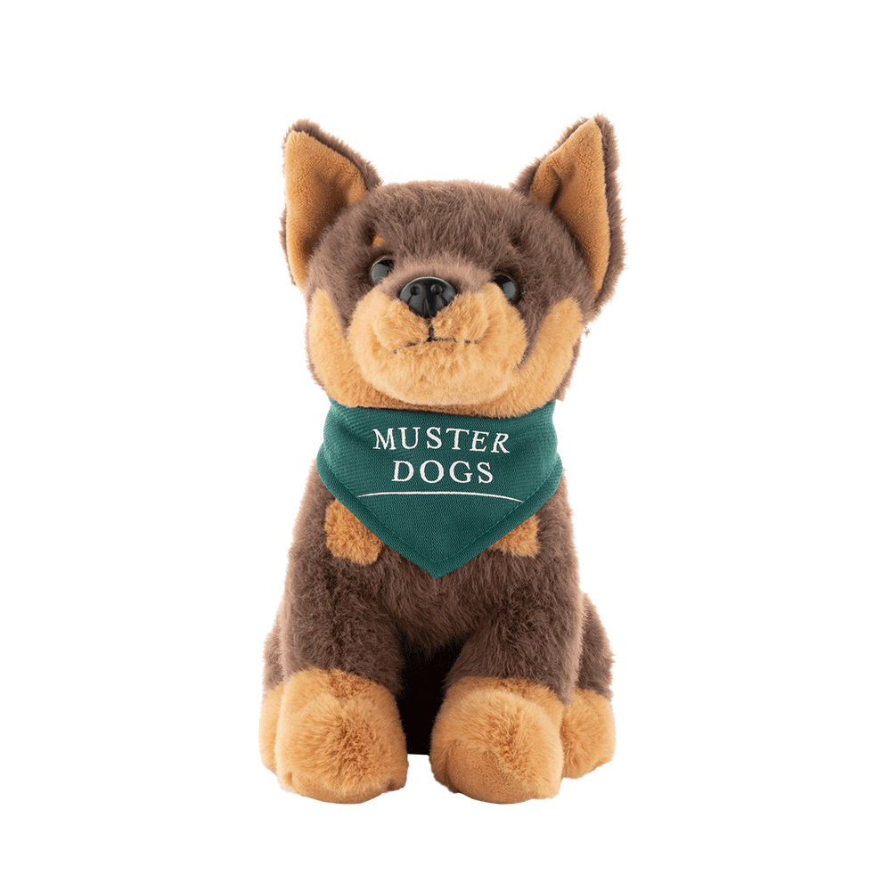 Muster Dogs Kelpie Plush (Red/Tan)