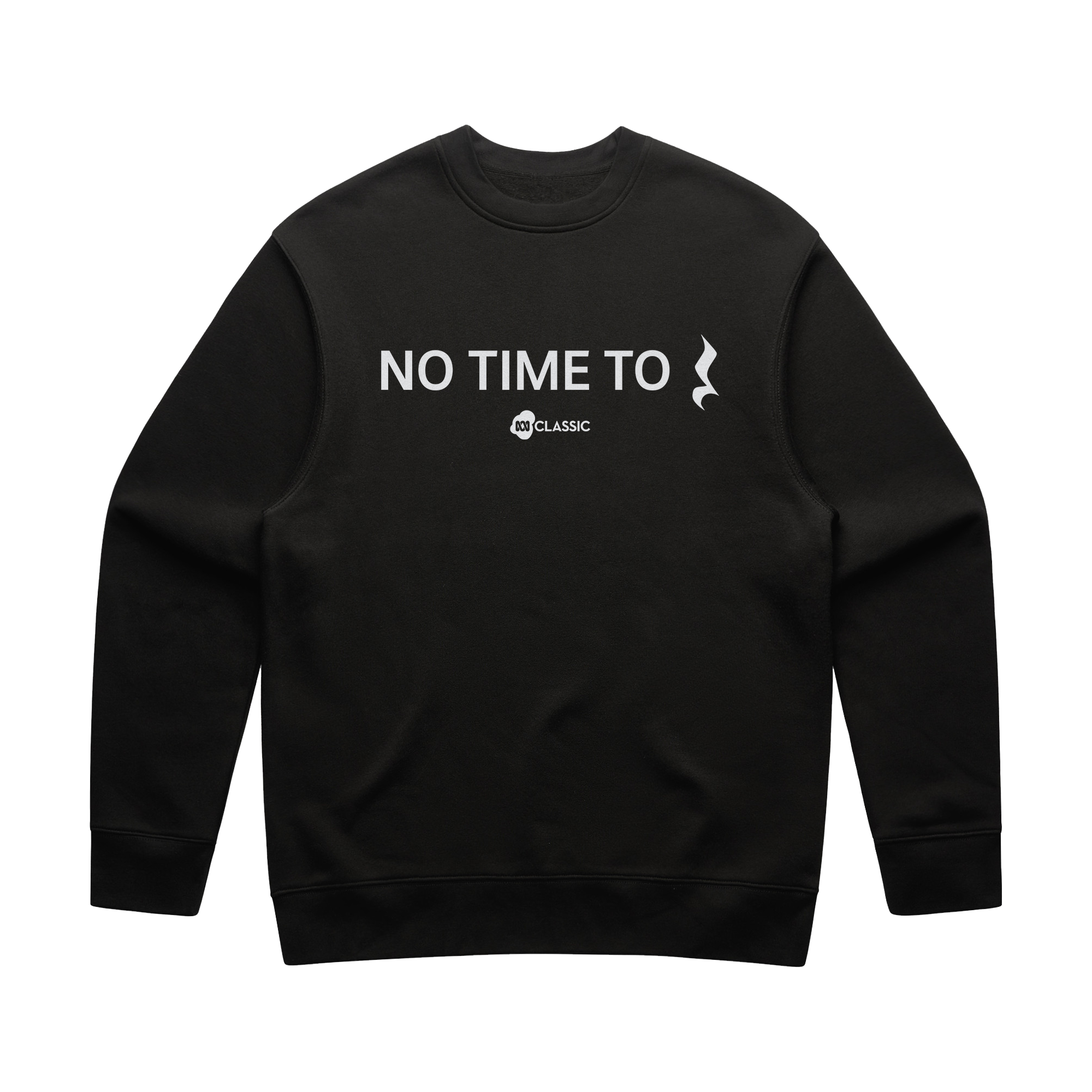 ABC Classic No Time To Rest Crewneck (Black) – ABC Merch