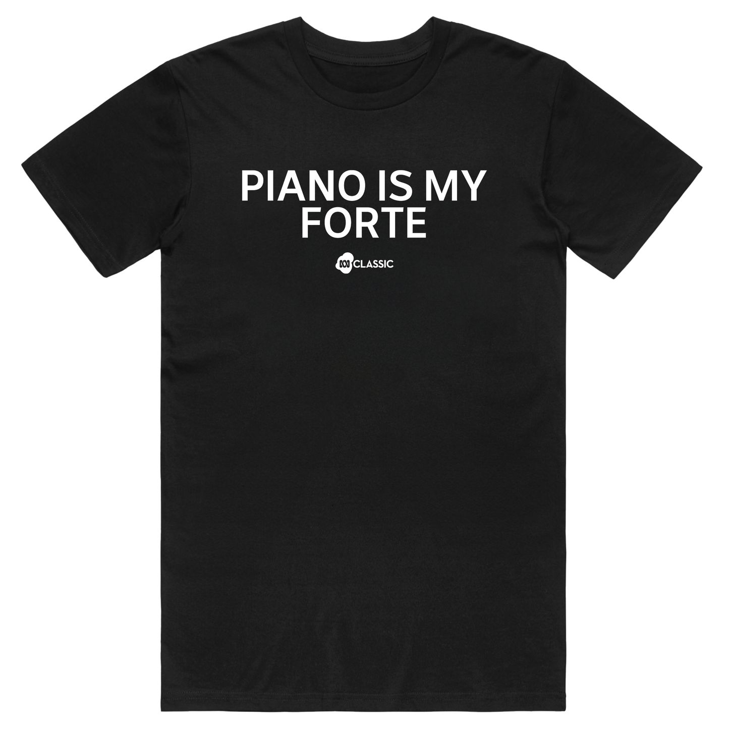 Piano Is My Forte Black Tee