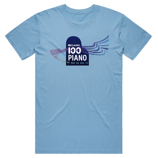 Classic 100 Piano Countdown Blue Tee