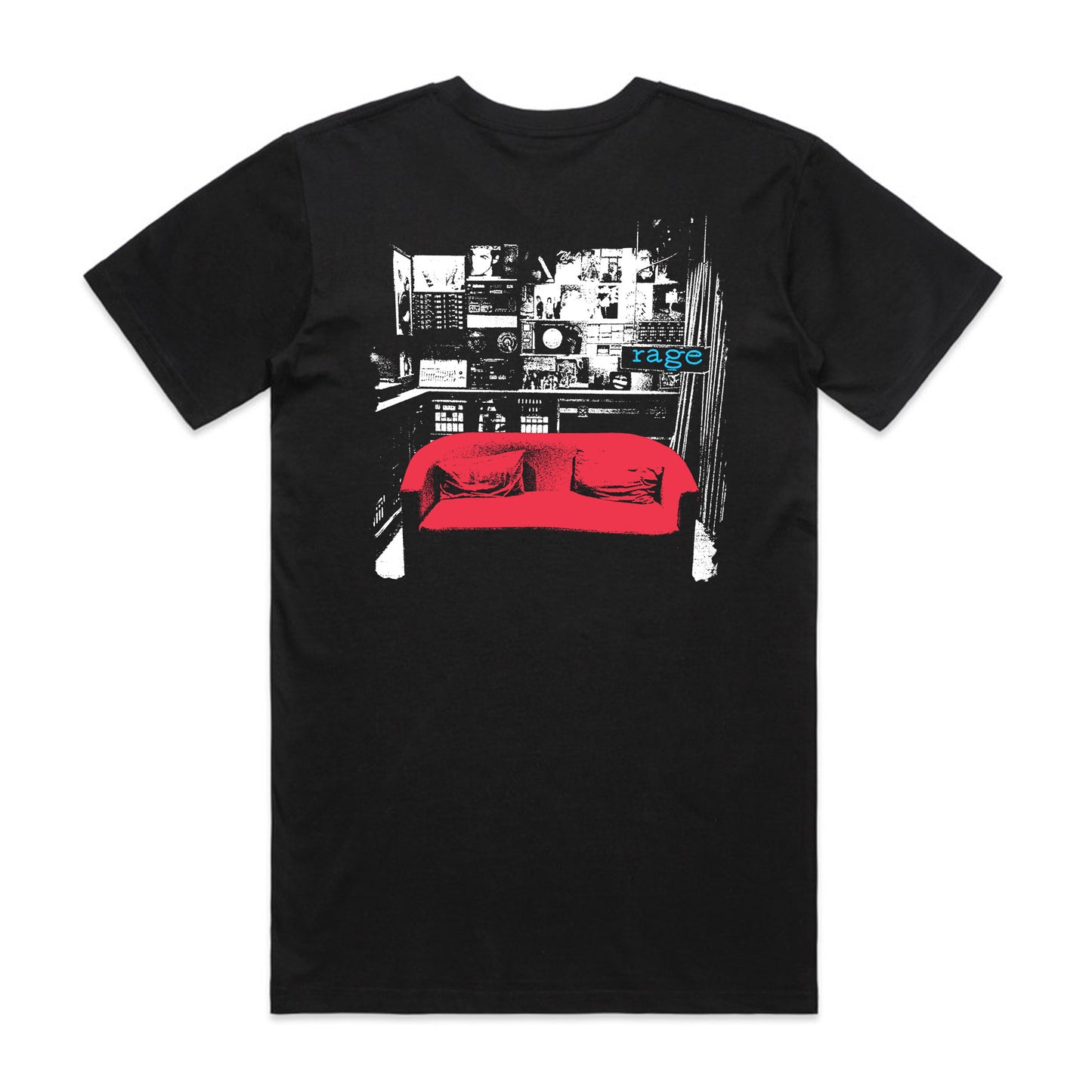 Rage Blue Lightbox Oversized Heavy Tee (Black)
