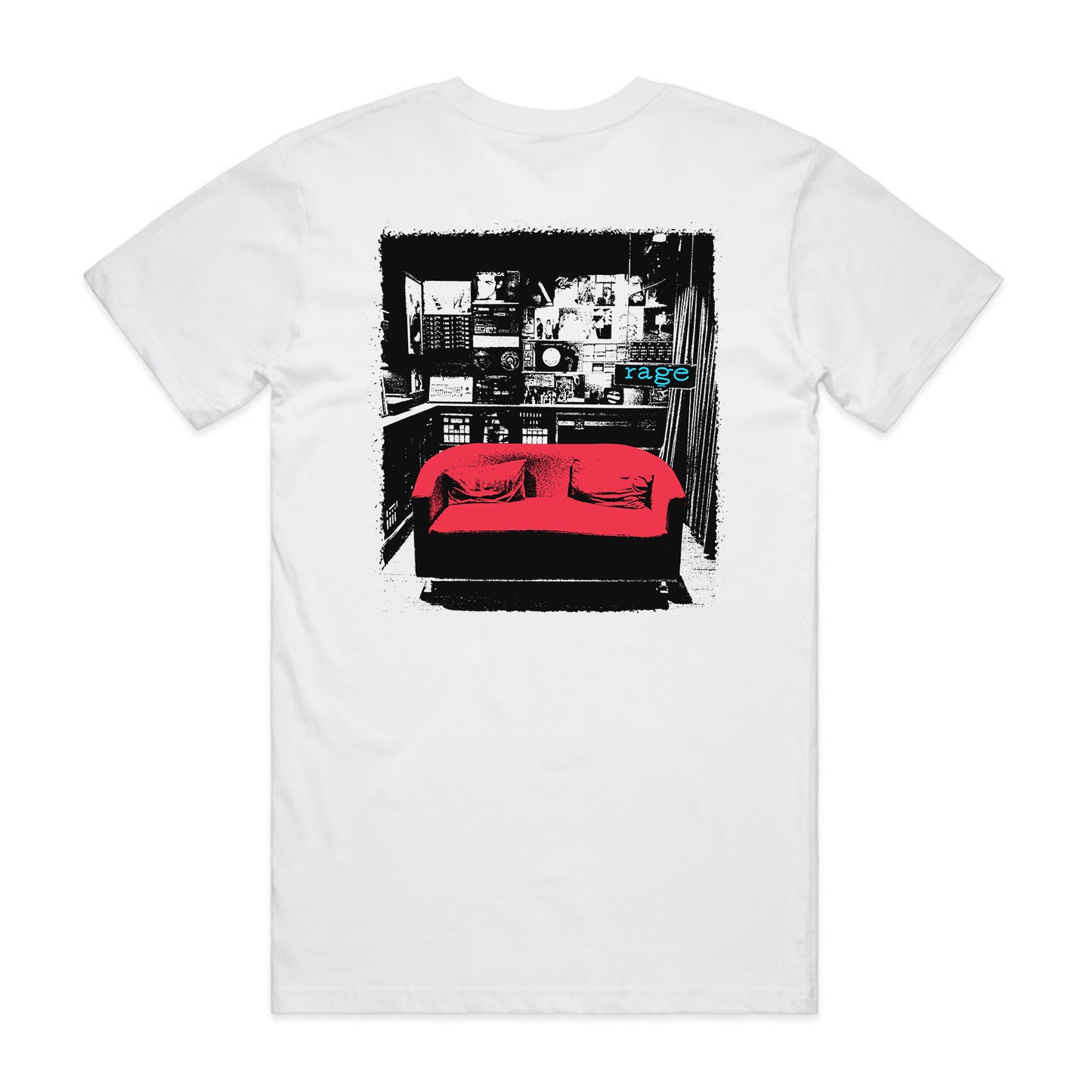 Rage Reel Oversized Heavy Tee (White)