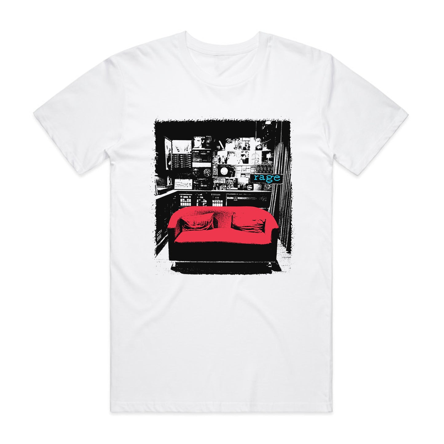 Rage Room Oversized Heavy Tee (White)