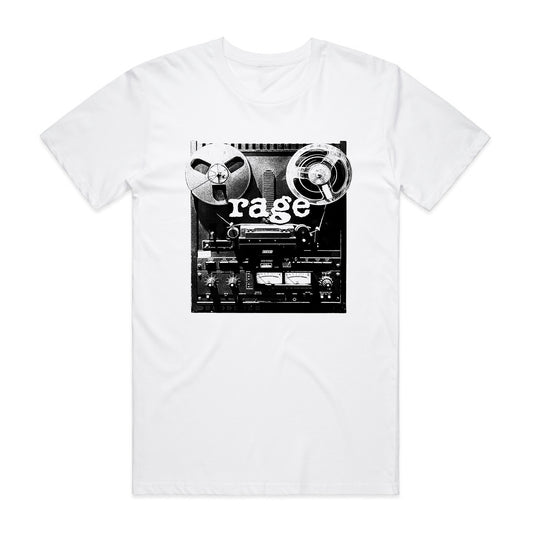 Rage Reel Oversized Heavy Tee (White)