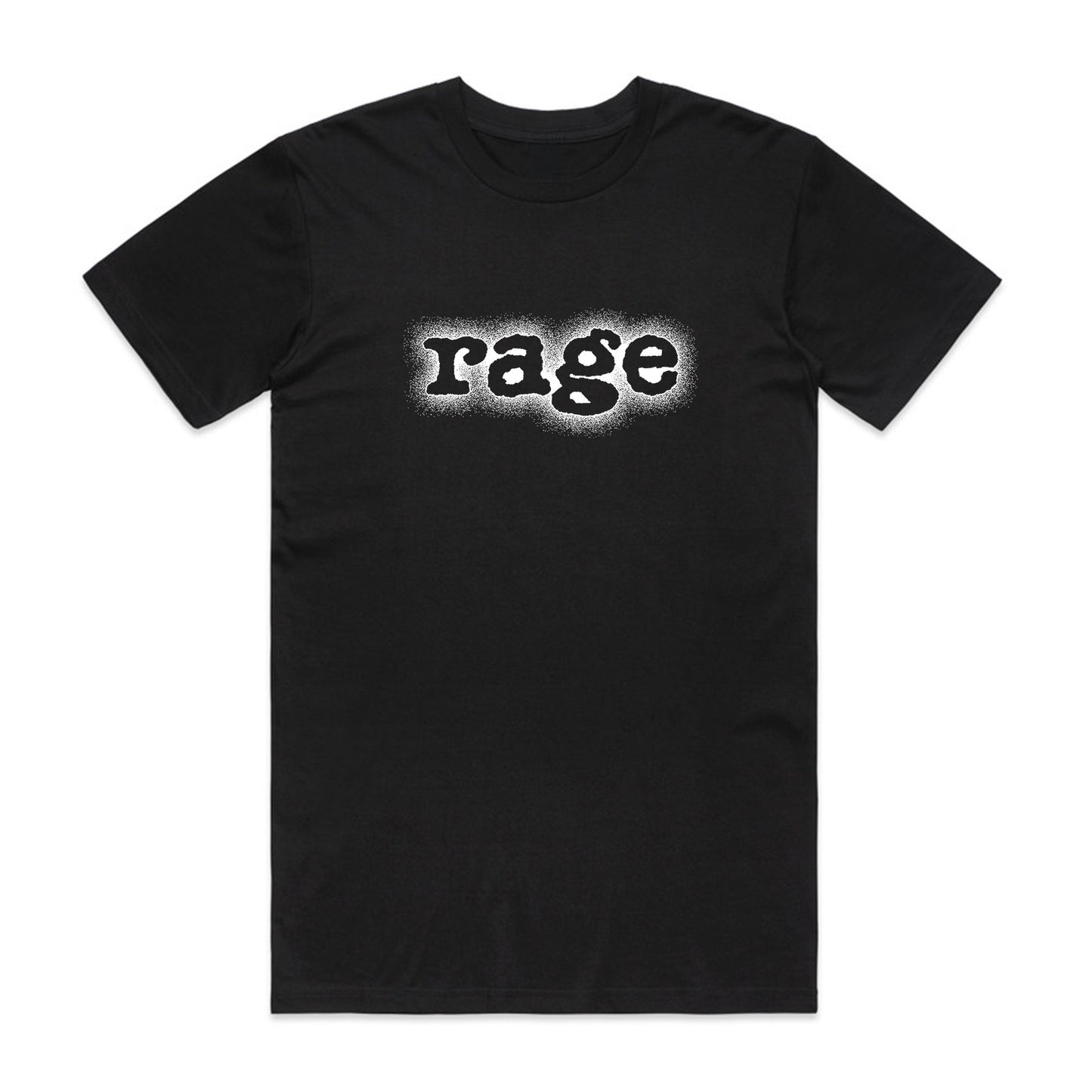 Rage White Lightbox Oversized Heavy Tee (Black)