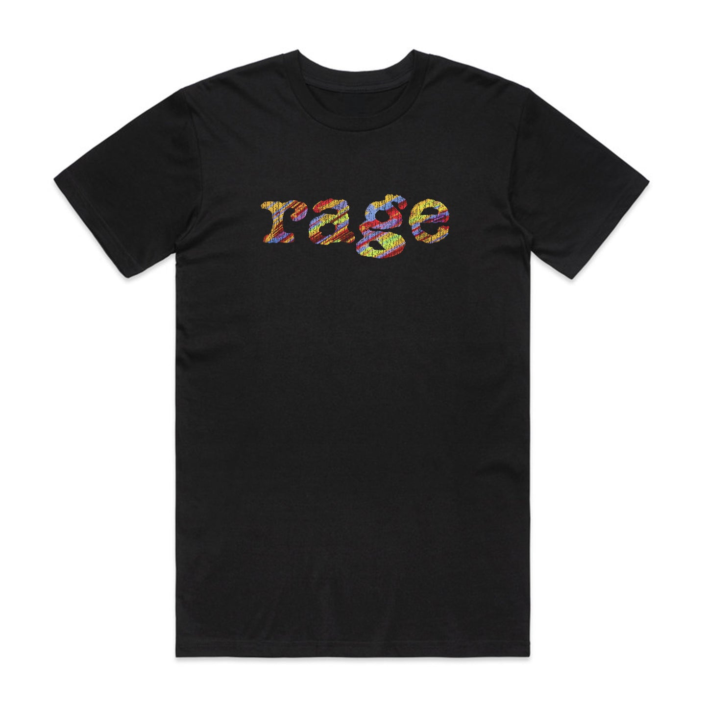 Rage Vintage Logo Oversized Heavy Tee (Black)