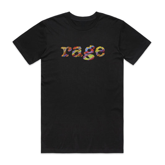 Rage Vintage Logo Oversized Heavy Tee (Black)