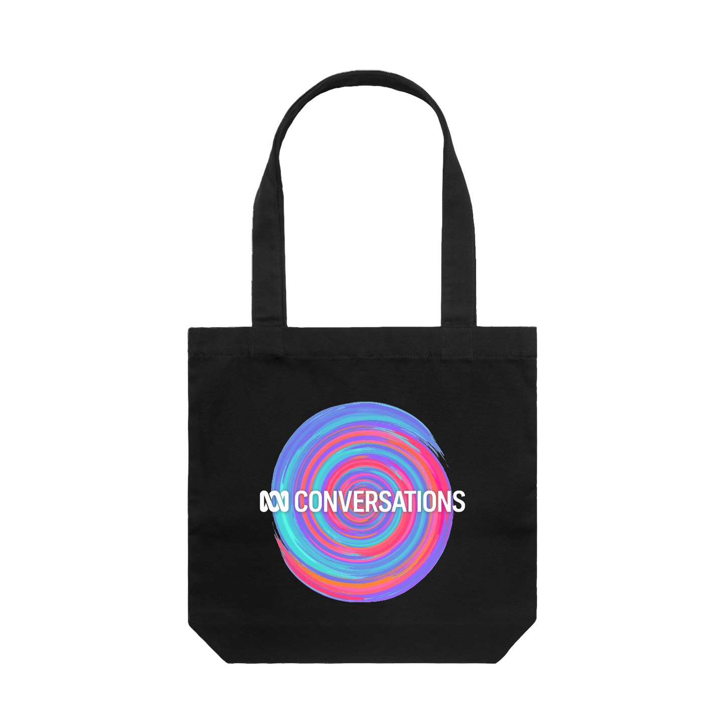 Conversations Black Tote Bag