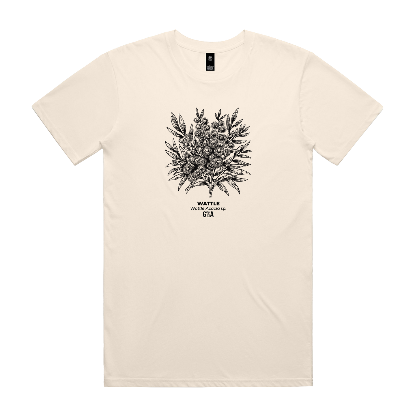 Wattle Acacia sp. Ecru Tee
