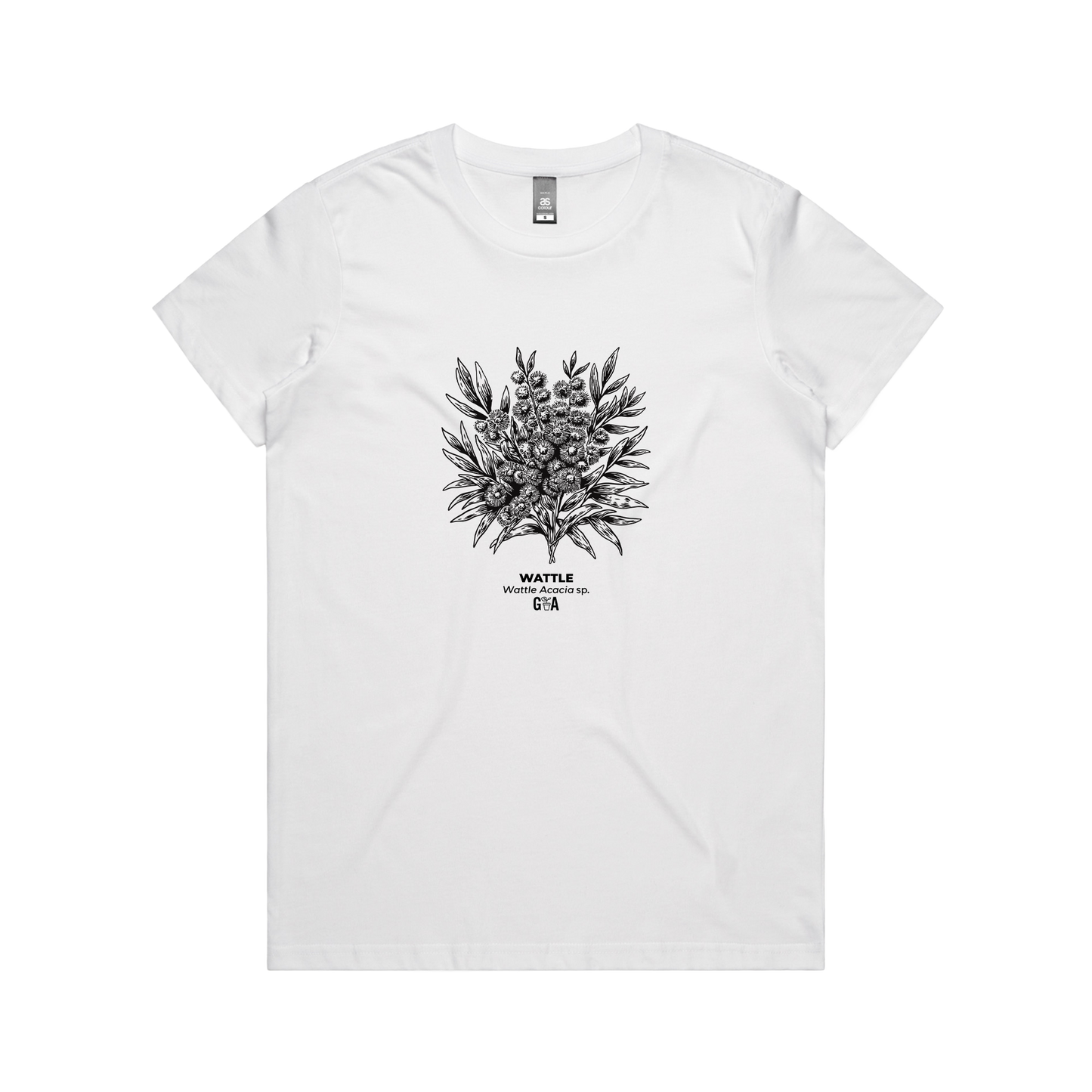 Wattle Acacia sp. White Women's Tee
