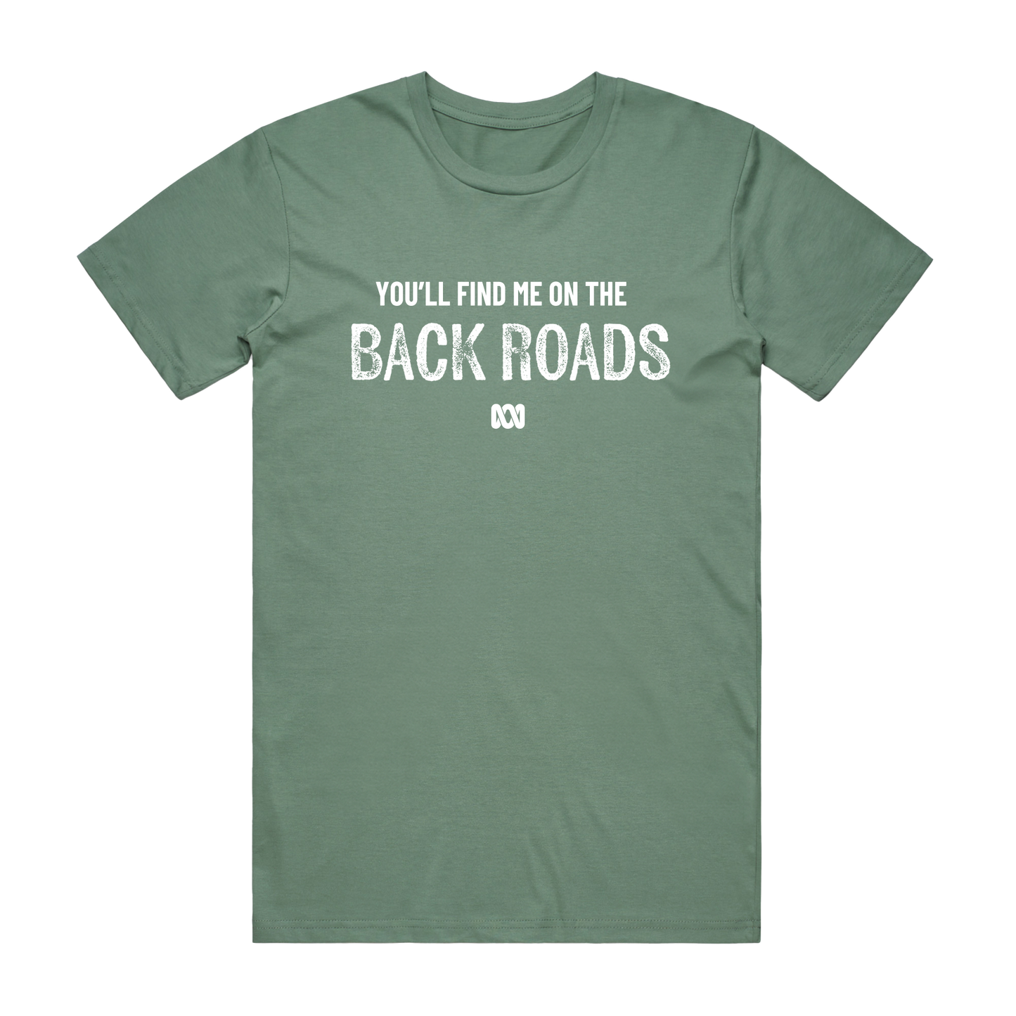 Backroads You'll Find Me Sage Tee