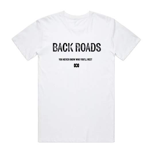 Backroads You Never Know White Tee