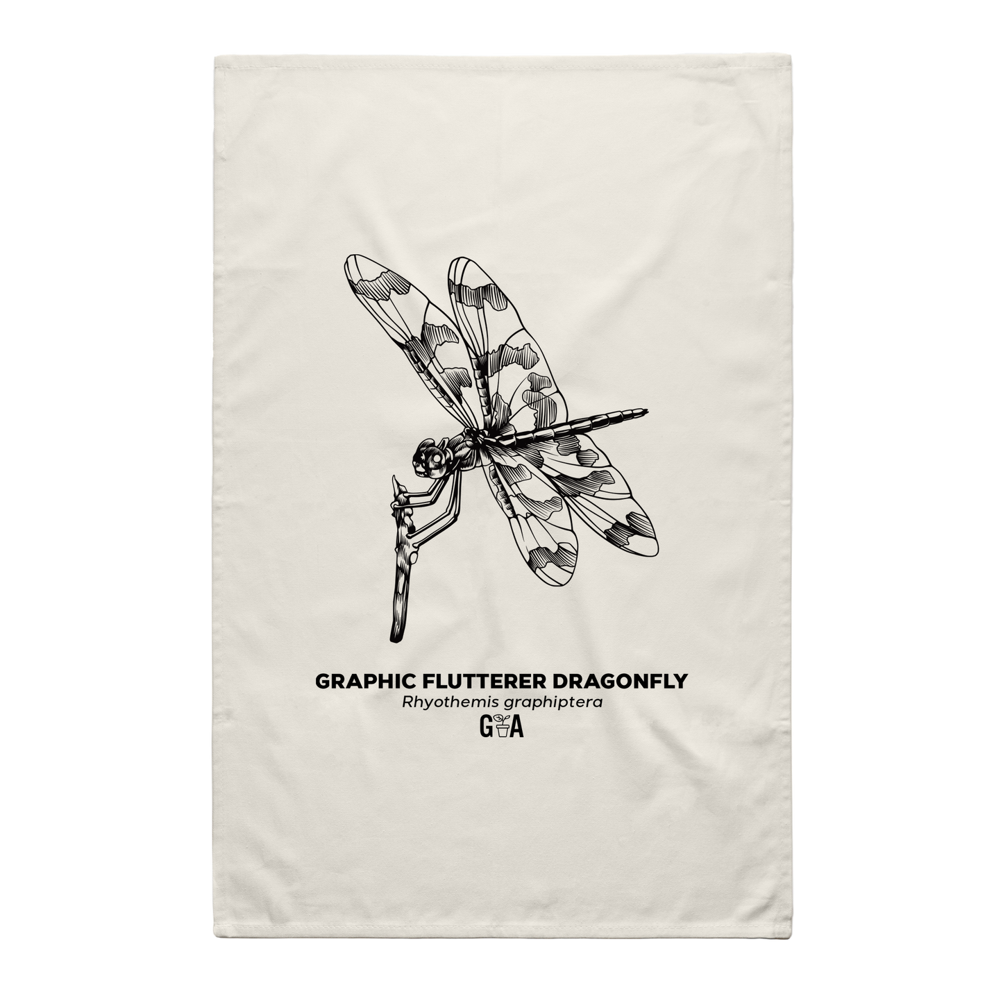 Graphic Flutterer Dragonfly Tea Towel