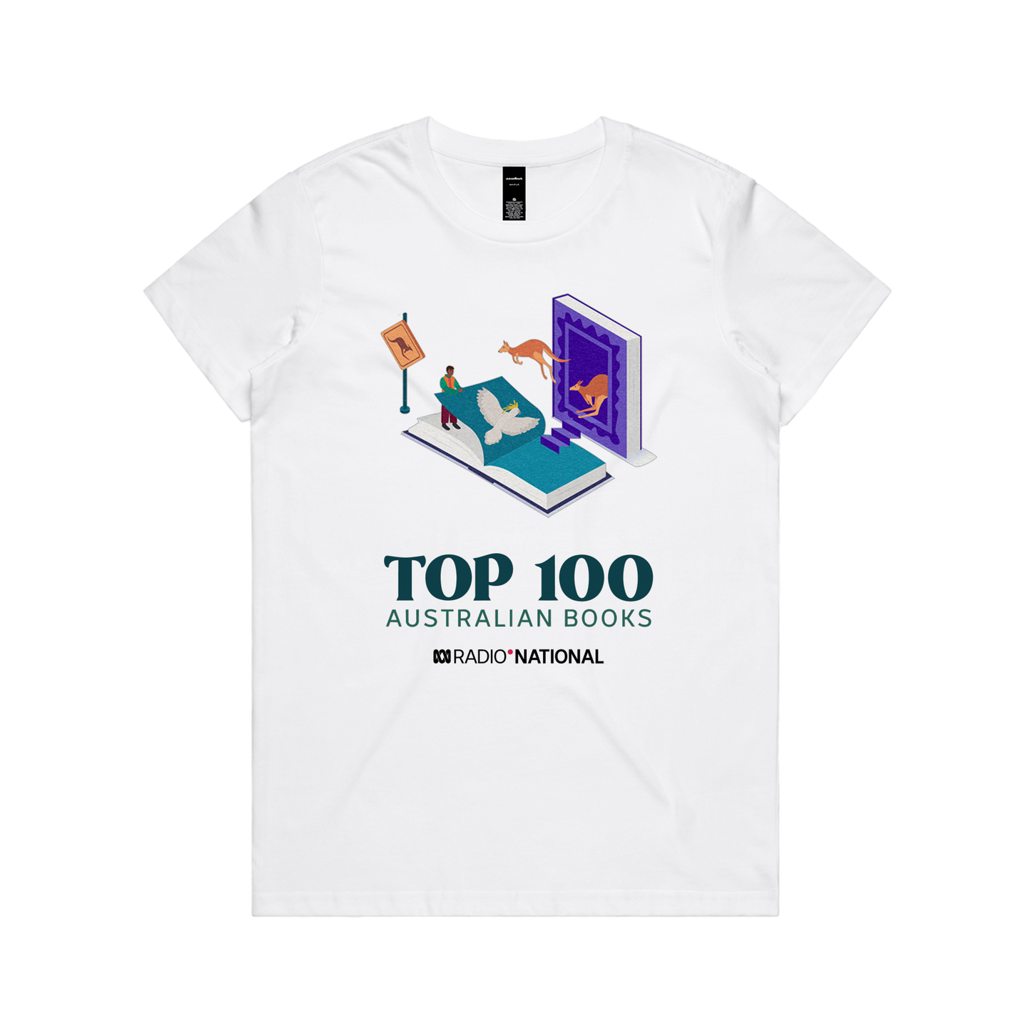 Top 100 Australian Books - Animals Womens Tee — White front