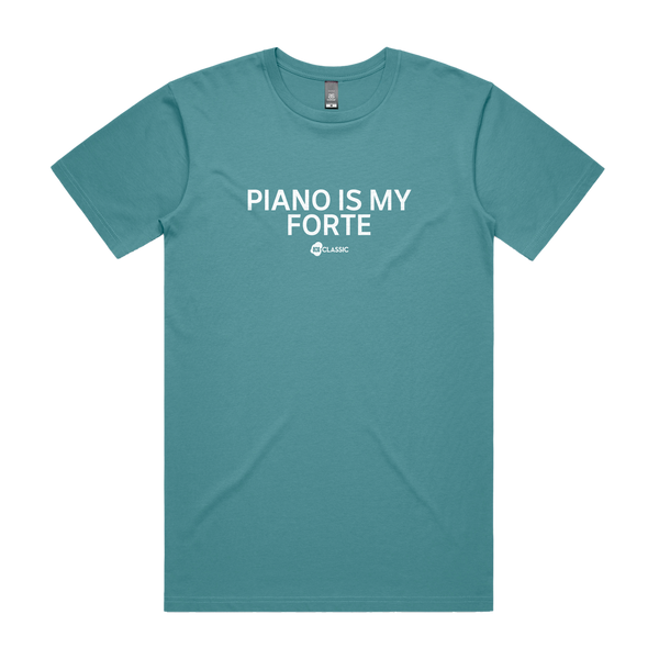 ABC Classic Piano Is My Forte Tee (Blue)