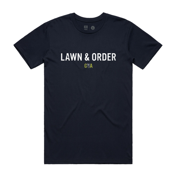 Lawn and Order Tee (Navy)