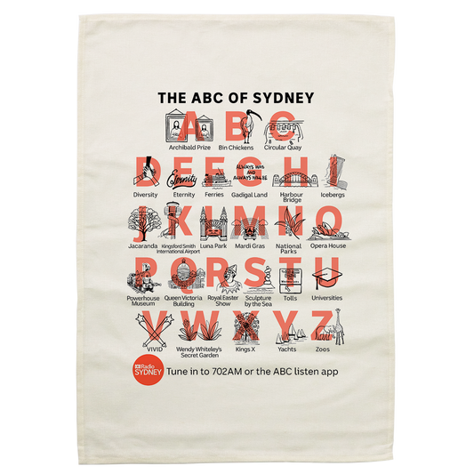 The ABC of Sydney Tea Towel