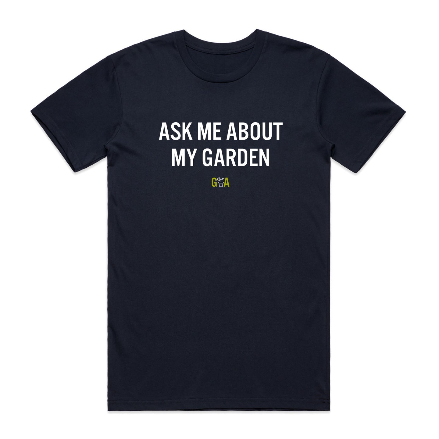 GA Ask Me About My Garden T-shirt (Navy)