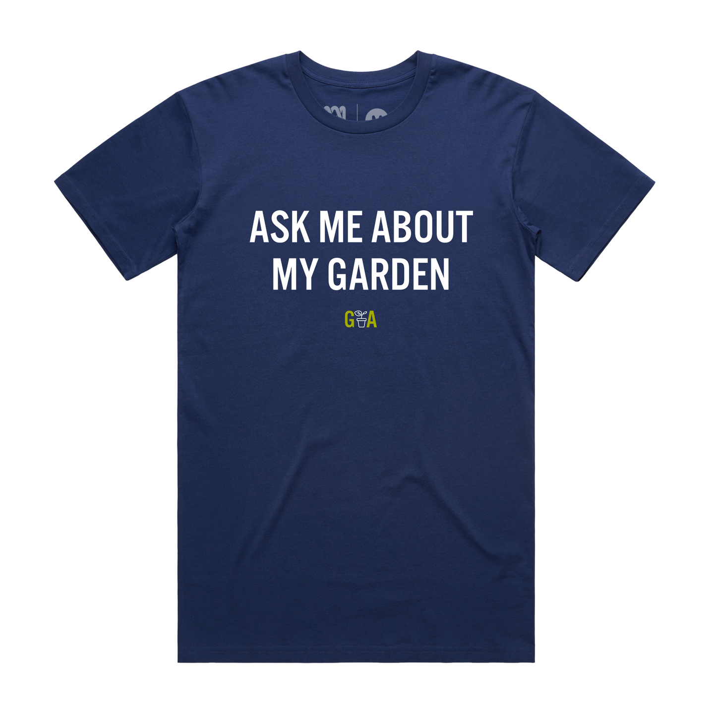 GA Ask Me About My Garden T-shirt (Cobalt)