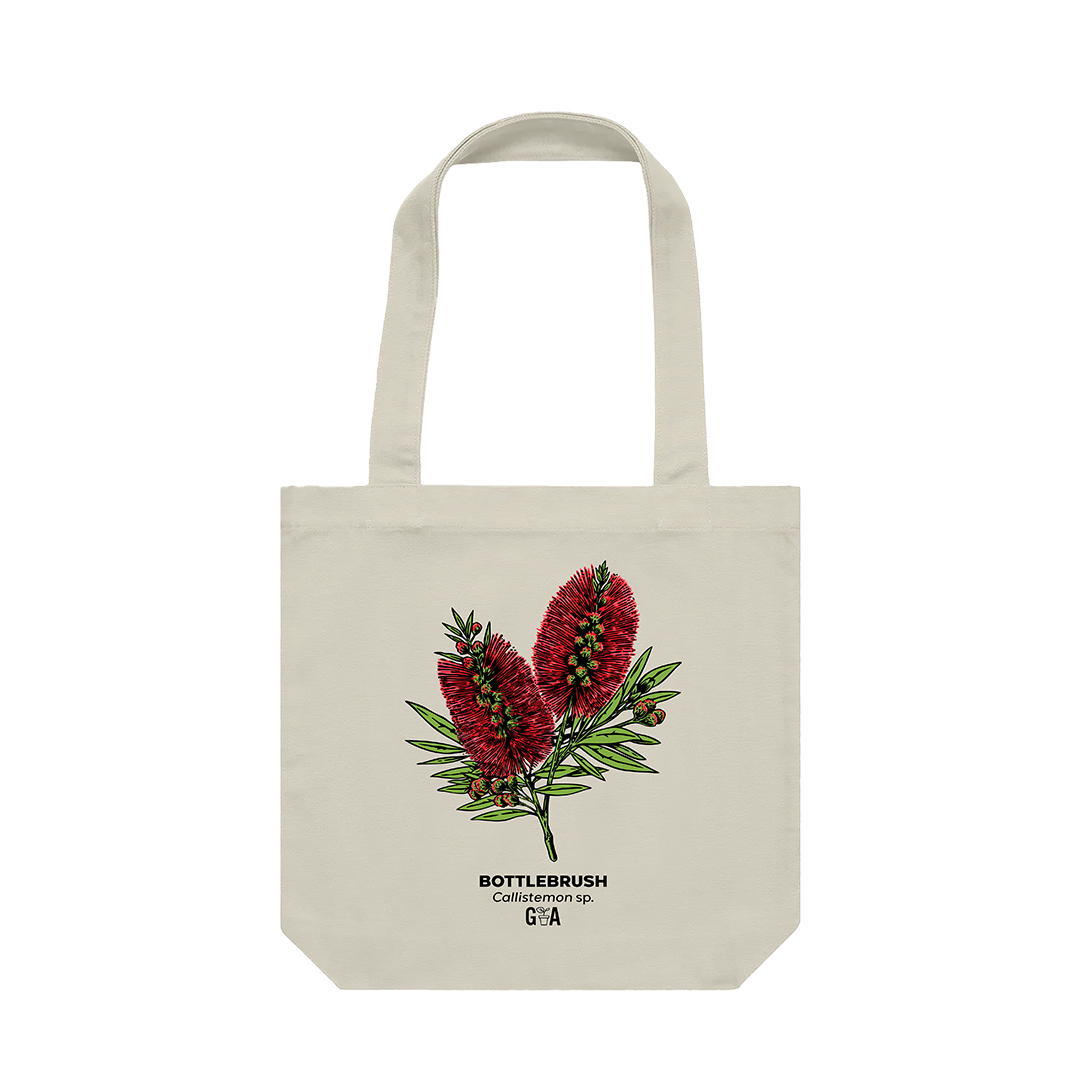 Bottlebrush Callistemon Coloured Tote