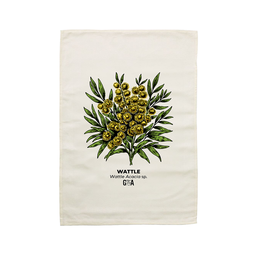 Wattle Acacia sp. Tea Towel