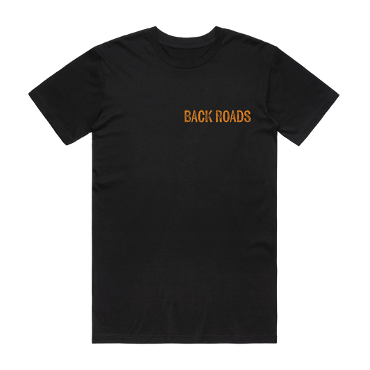 Backroads Pocket Black Tee