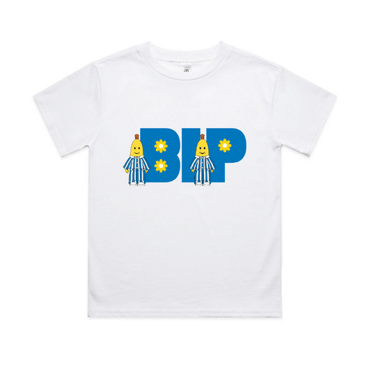 Bananas in Pyjamas Acronym Kids Tee White
