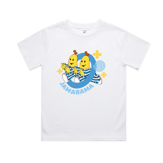 Bananas in Pyjamas Jamarama Kids Tee White