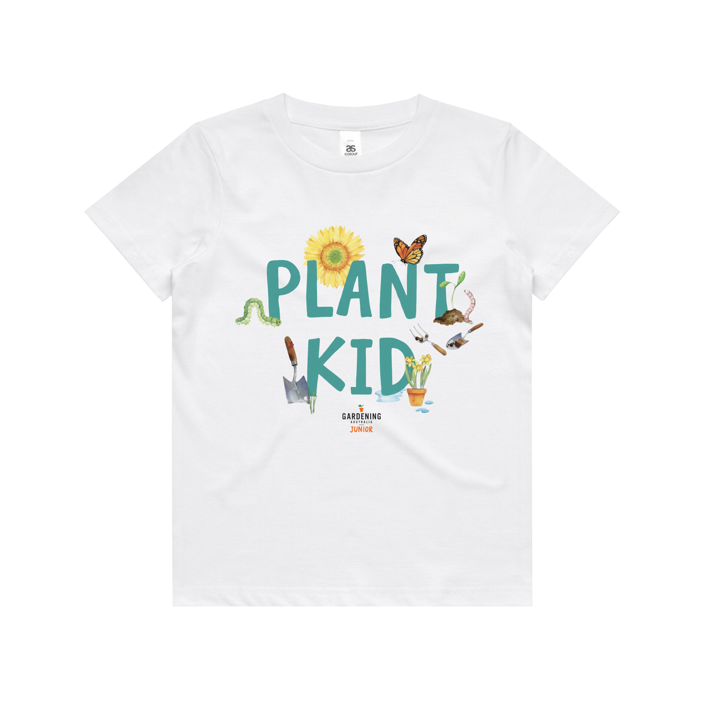 Gardening Australia Junior Plant Kid Kids Tee White