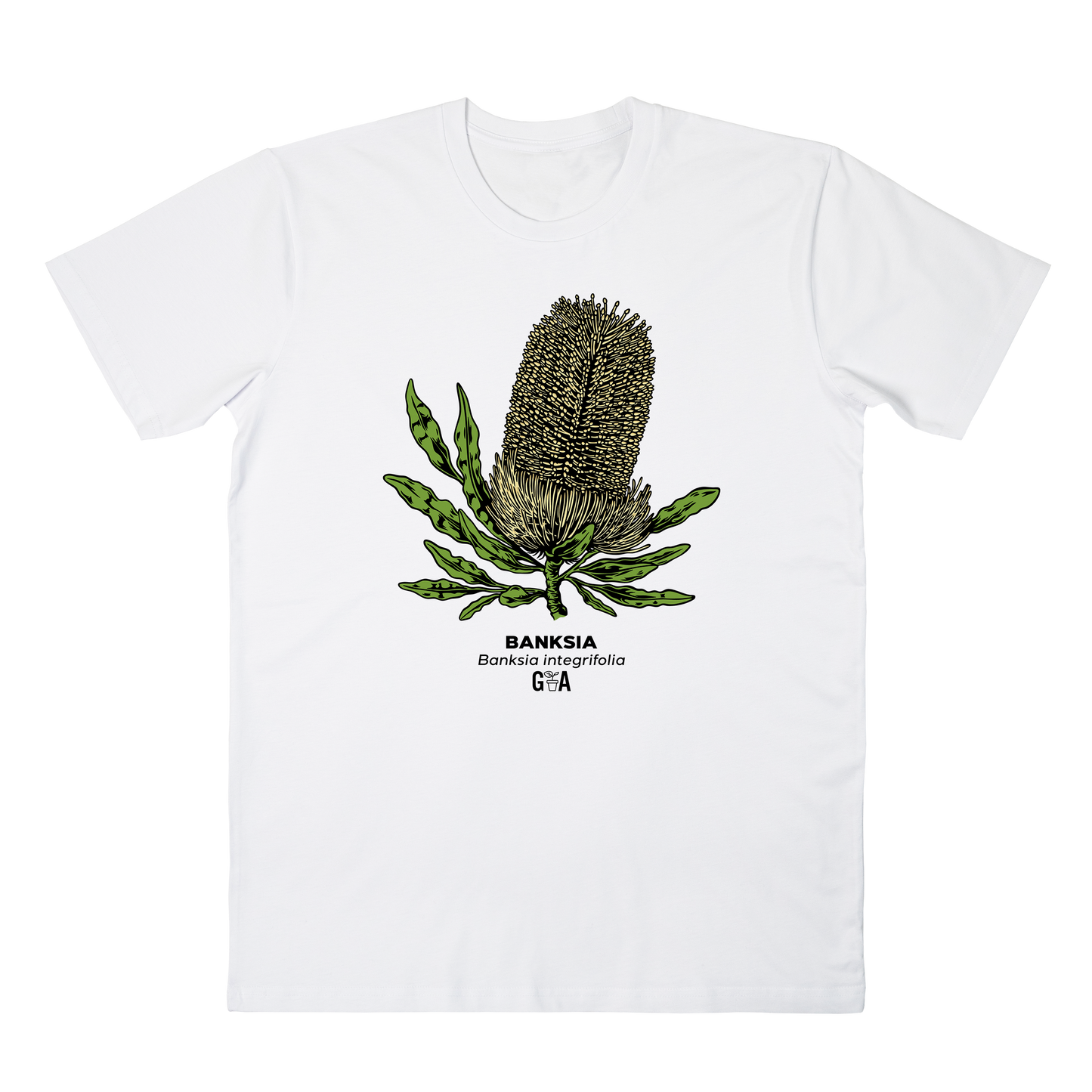 Banksia integrifolia Coloured Tee White