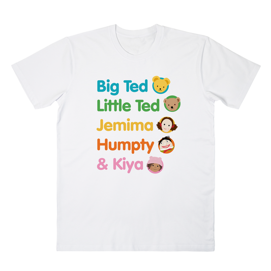 Play School Names Tee White