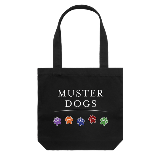 2026 Muster Dogs Paw Print Tote Bag