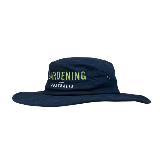GA Wide Brim Embroidered Hat Navy