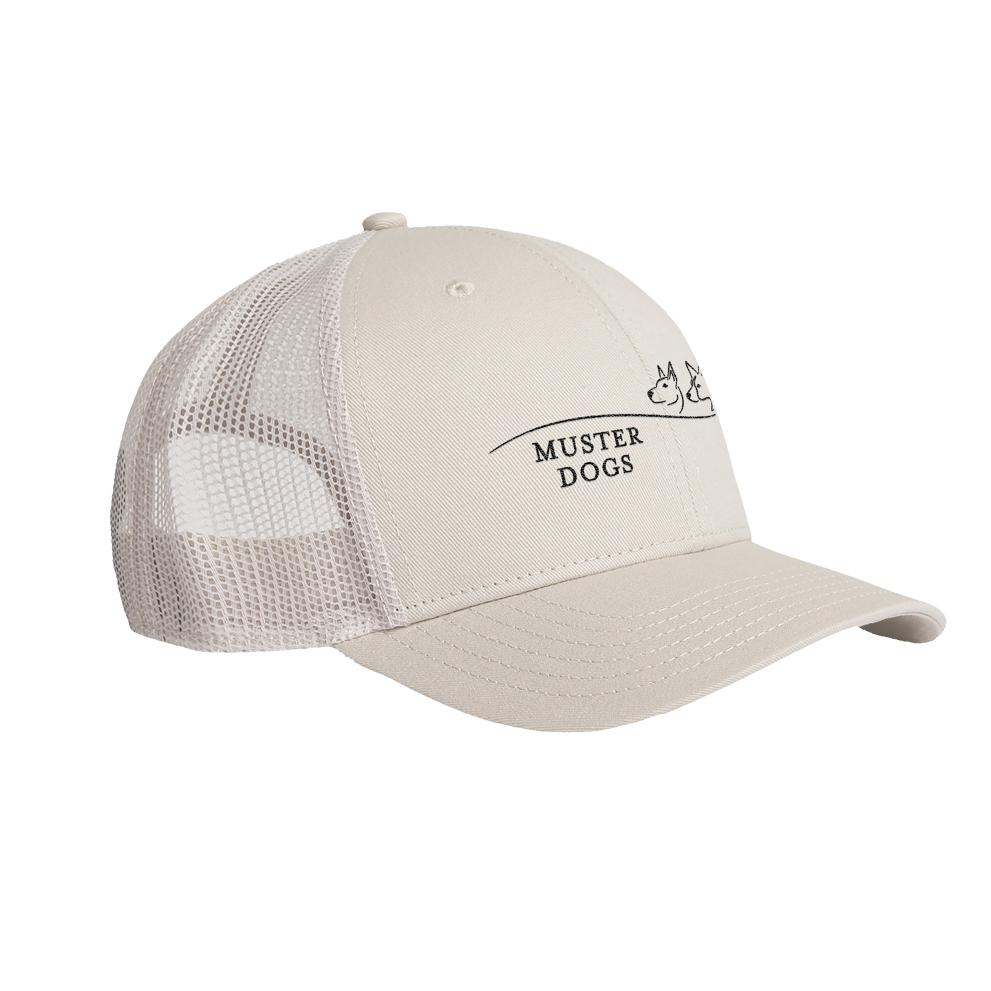 Muster Dogs Off White Cap