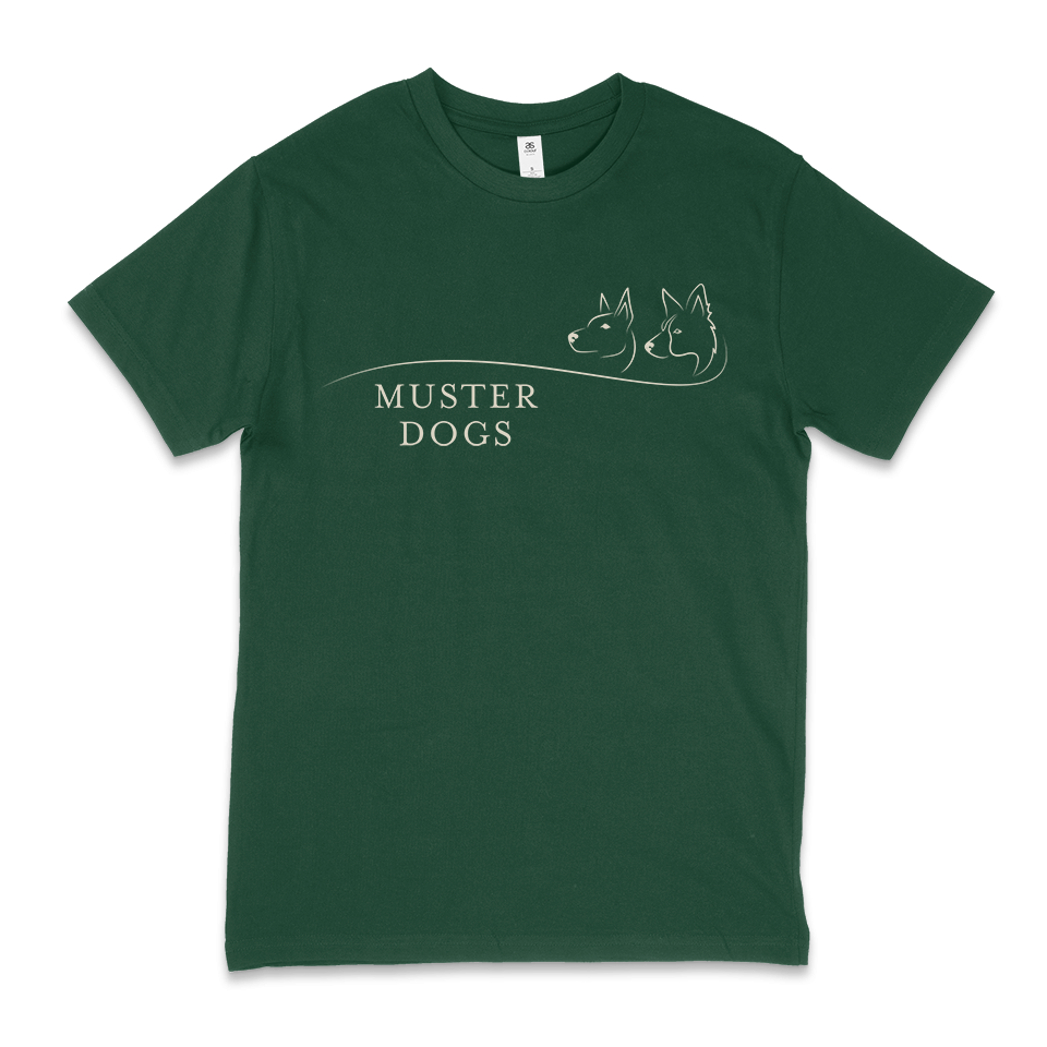 Muster Dogs Emerald Green Tee