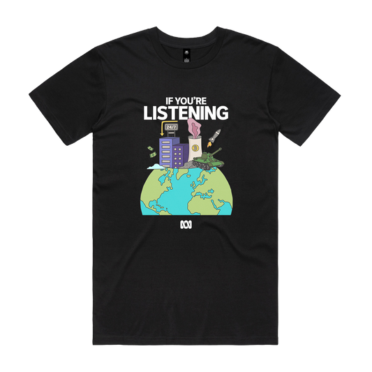 If You're Listening Earth Tee Black