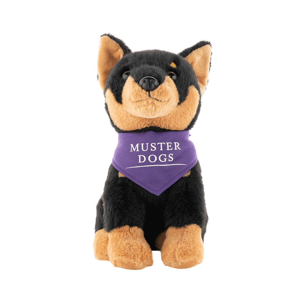 Muster Dogs Kelpie Plush (Black/Tan) [PRE-ORDER]