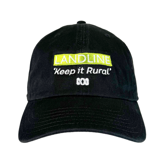 Landline Embroidered Cap - Black