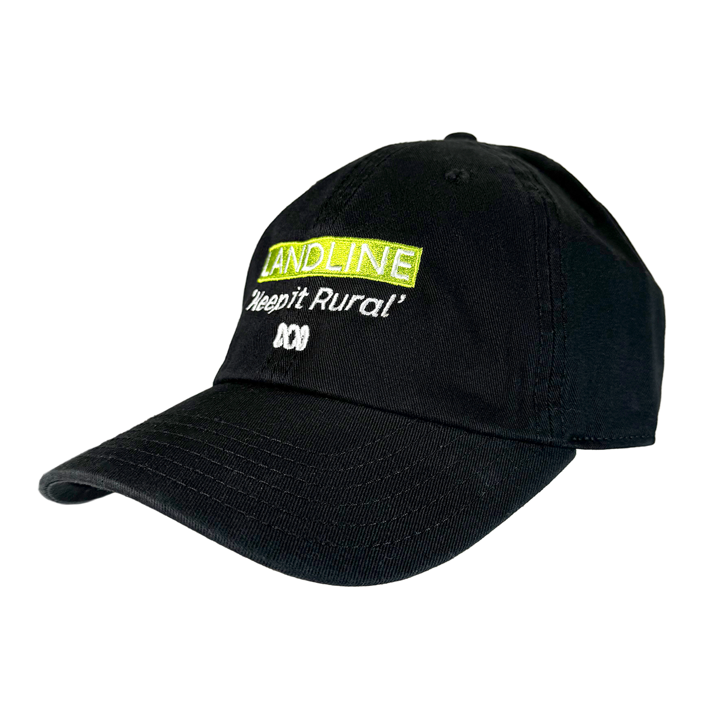 Landline Embroidered Cap - Black