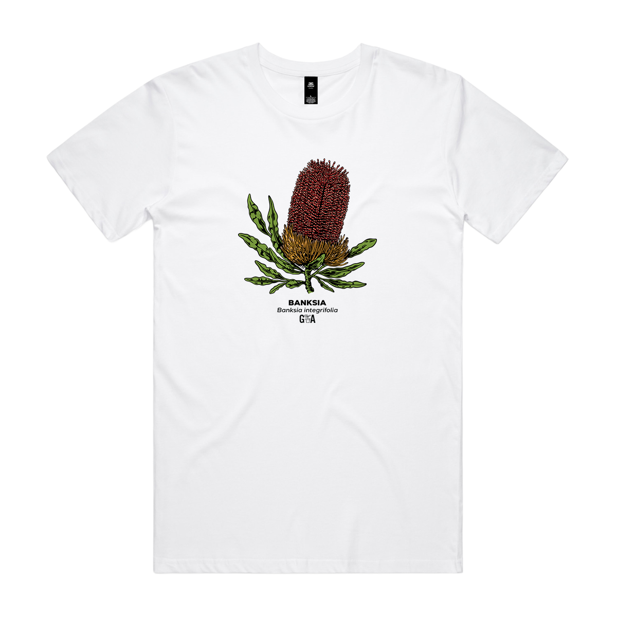 Banksia integrifolia Coloured Tee White